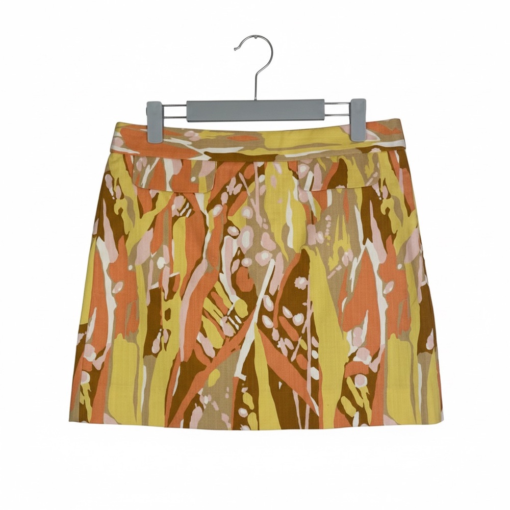 J.Crew Abstract Print Cotton Skirt Size 2